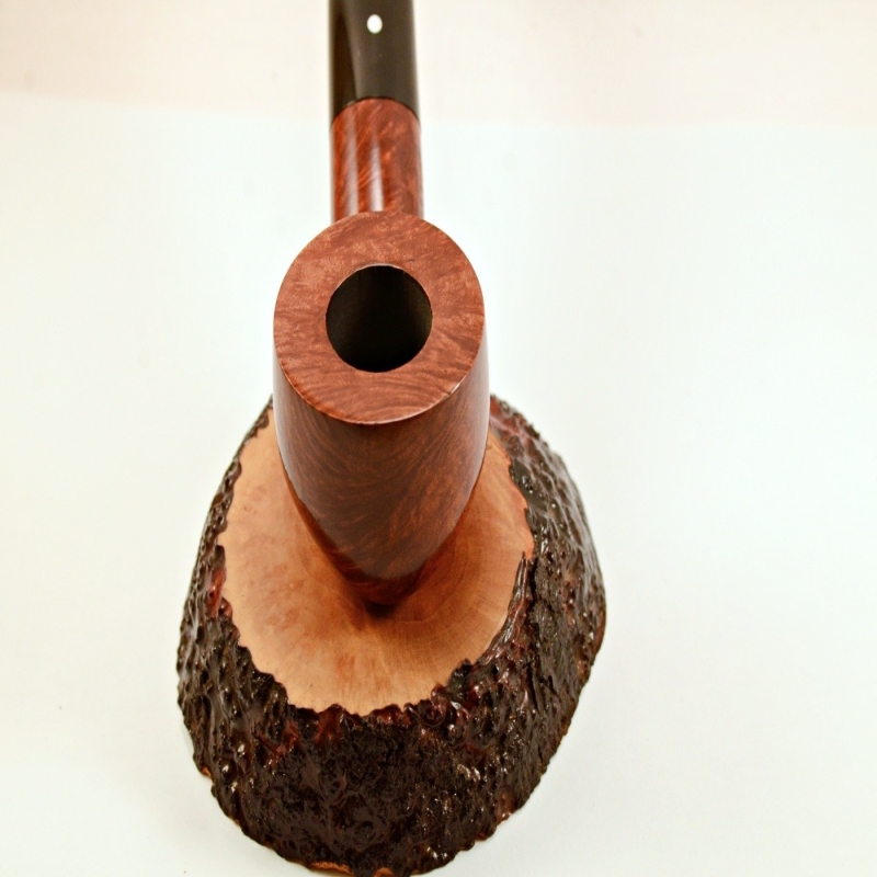Squat Semi Bent Smoking Pipe Greek Briar No Filter Alexander