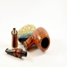 Hygrocool Smoking Pipe Greek Briar 9mm Filter Billiard Model 613C