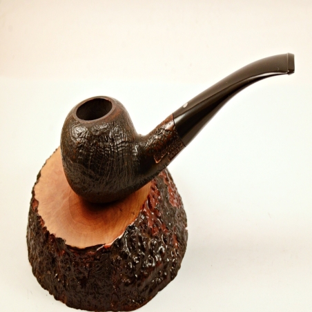Egg  9mm Filter Semi Bent Smoking Pipe Greek Briar Alexander Model 97A