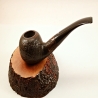 Egg  9mm Filter Semi Bent Smoking Pipe Greek Briar Alexander Model 97A