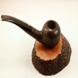 Egg  9mm Filter Semi Bent Smoking Pipe Greek Briar Alexander Model 97A