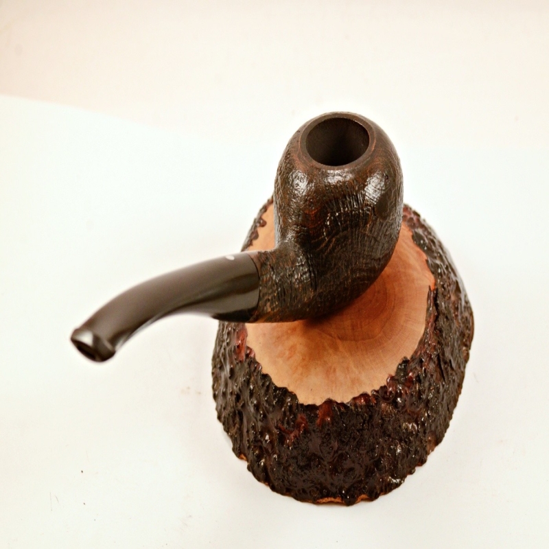 Egg  9mm Filter Semi Bent Smoking Pipe Greek Briar Alexander Model 97A