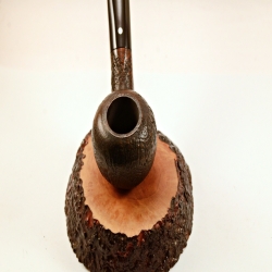 Egg  9mm Filter Semi Bent Smoking Pipe Greek Briar Alexander Model 97A