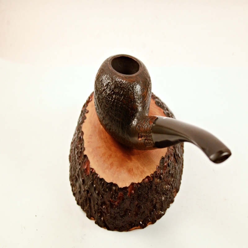 Egg  9mm Filter Semi Bent Smoking Pipe Greek Briar Alexander Model 97A