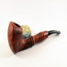 Hygrocool Smoking Pipe Greek Briar 9mm Filter Pickaxe Model 615C