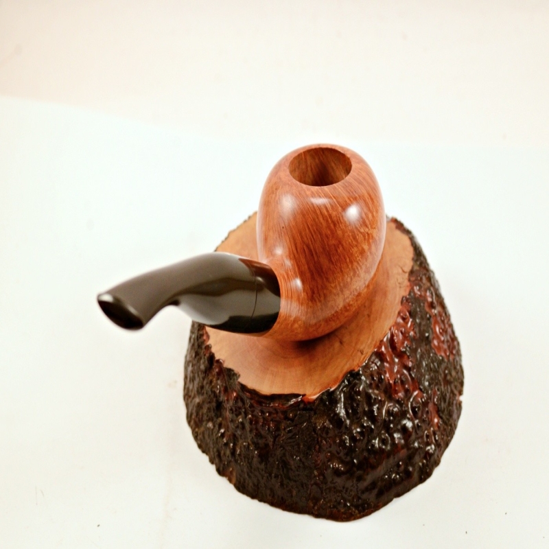 Egg  9mm Filter Semi Bent Smoking Pipe Greek Briar Alexander Model 97A