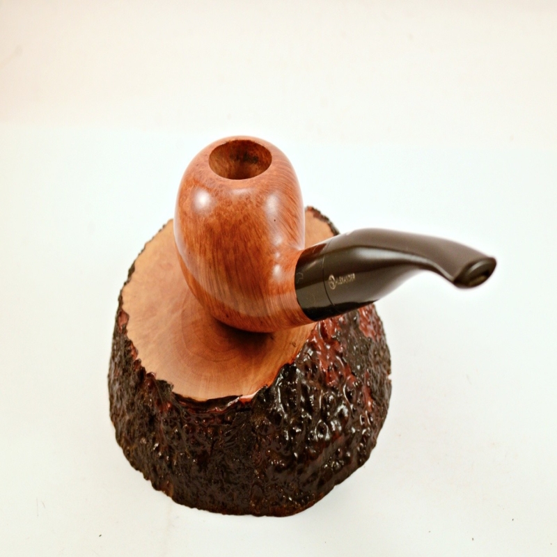 Egg  9mm Filter Semi Bent Smoking Pipe Greek Briar Alexander Model 97A