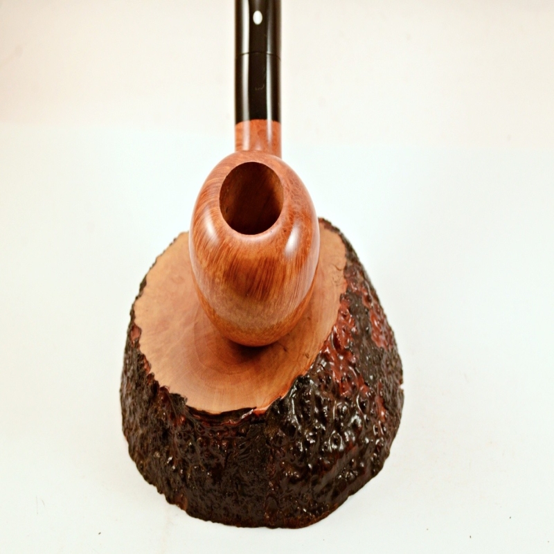 Egg  9mm Filter Semi Bent Smoking Pipe Greek Briar Alexander Model 97A