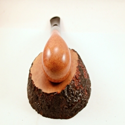 Egg  9mm Filter Semi Bent Smoking Pipe Greek Briar Alexander Model 97A