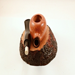 Egg  9mm Filter Semi Bent Smoking Pipe Greek Briar Alexander Model 97A