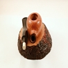 Egg  9mm Filter Semi Bent Smoking Pipe Greek Briar Alexander Model 97A