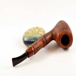 Hygrocool Smoking Pipe Greek Briar 9mm Filter Pickaxe Model 615C