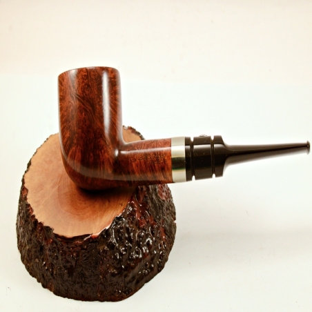 Pot Straight Smoking Pipe Greek Briar No Filter Alexander Model 71C