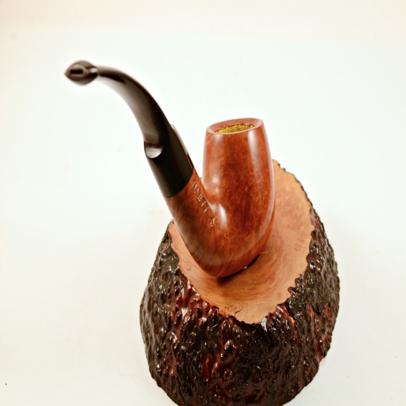 Bent Billiard Greek Briar Smoking Pipe 9mm Filter Alexander Model 80D