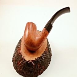 Bent Billiard Greek Briar Smoking Pipe 9mm Filter Alexander Model 80D