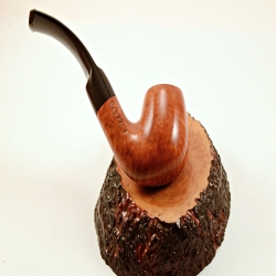 Bent Billiard Greek Briar Smoking Pipe 9mm Filter Alexander Model 80D