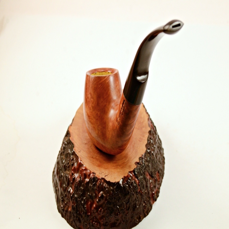 Bent Billiard Greek Briar Smoking Pipe 9mm Filter Alexander Model 80D