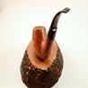 Bent Billiard Greek Briar Smoking Pipe 9mm Filter Alexander Model 80D