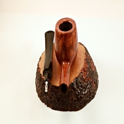 Billiard Straight Smoking Pipe Greek Briar No Filter Alexander Model 81B