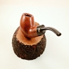 Apple Semi Bent 9mm Filter Smoking Pipe Greek Briar Alexander