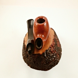Apple Semi Bent 9mm Filter Smoking Pipe Greek Briar Alexander