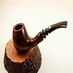 Brandy Semi Bent Smoking Pipe Greek Briar No Filter Alexander Model 119D