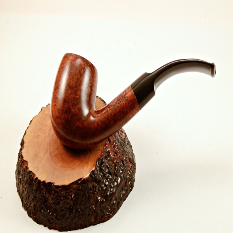 Bent Billiard Greek Briar Smoking Pipe Alexander Model 112C
