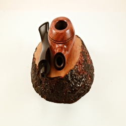 Rhodesian Semi Bent Smoking Pipe Greek Briar Alexander