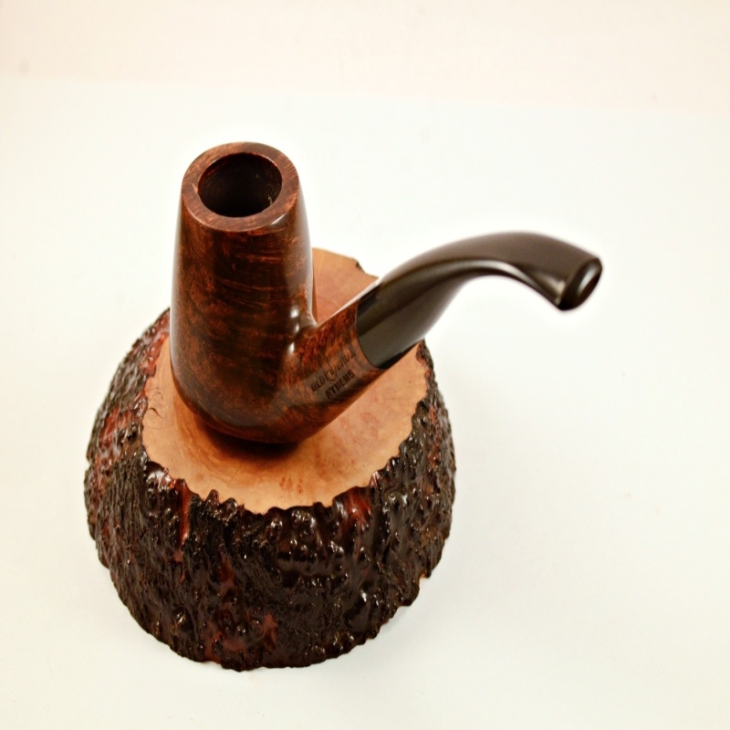 Bent Volcano Smoking Pipe Greek Briar No Filter Alexander Model 113B