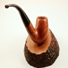 Bent Billiard Greek Briar Smoking Pipe No Filter Alexander