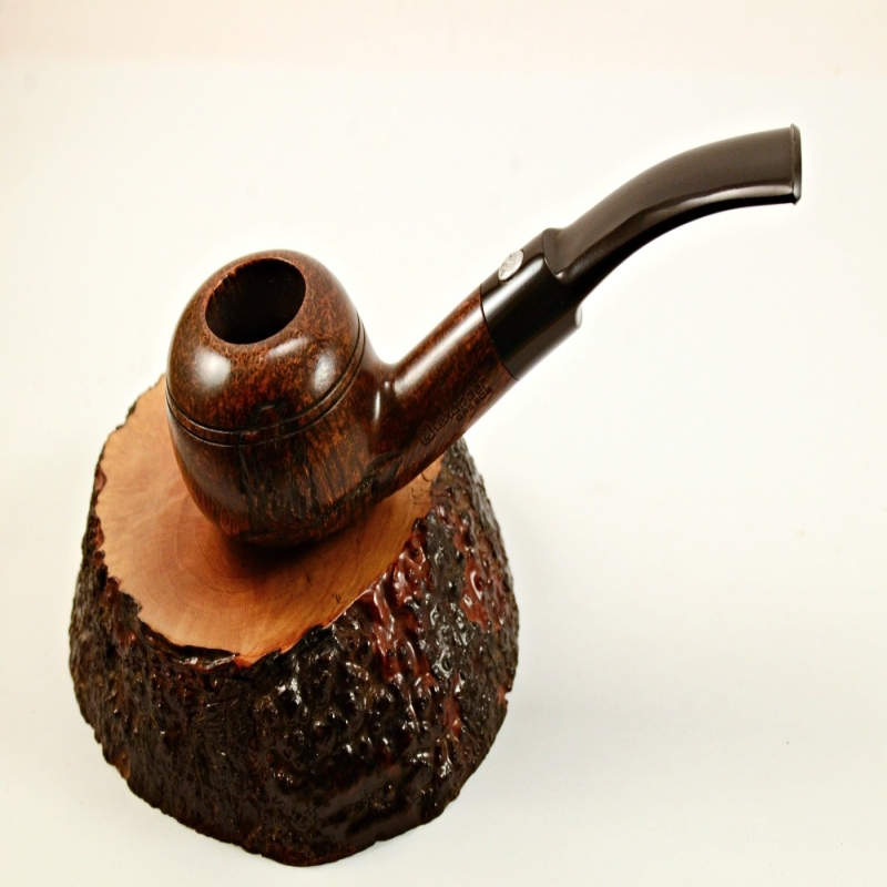 Egg  9mm Filter Semi Bent Smoking Pipe Greek Briar Alexander Model 97A