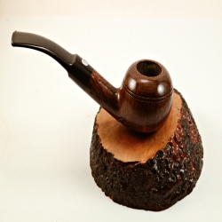 Egg  9mm Filter Semi Bent Smoking Pipe Greek Briar Alexander Model 97A