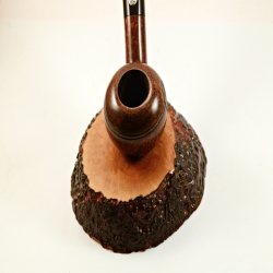 Egg  9mm Filter Semi Bent Smoking Pipe Greek Briar Alexander Model 97A