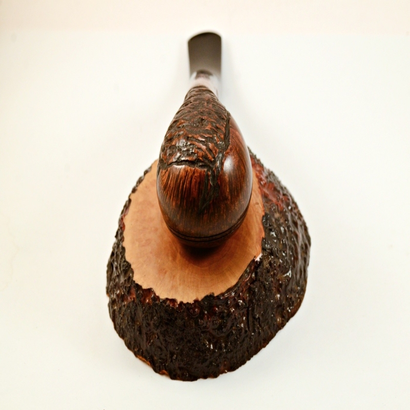 Egg  9mm Filter Semi Bent Smoking Pipe Greek Briar Alexander Model 97A