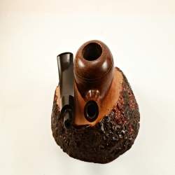 Egg  9mm Filter Semi Bent Smoking Pipe Greek Briar Alexander Model 97A