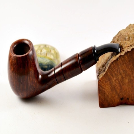Hygrocool Smoking Pipe Greek Briar 9mm Filter Brandy Model 616C