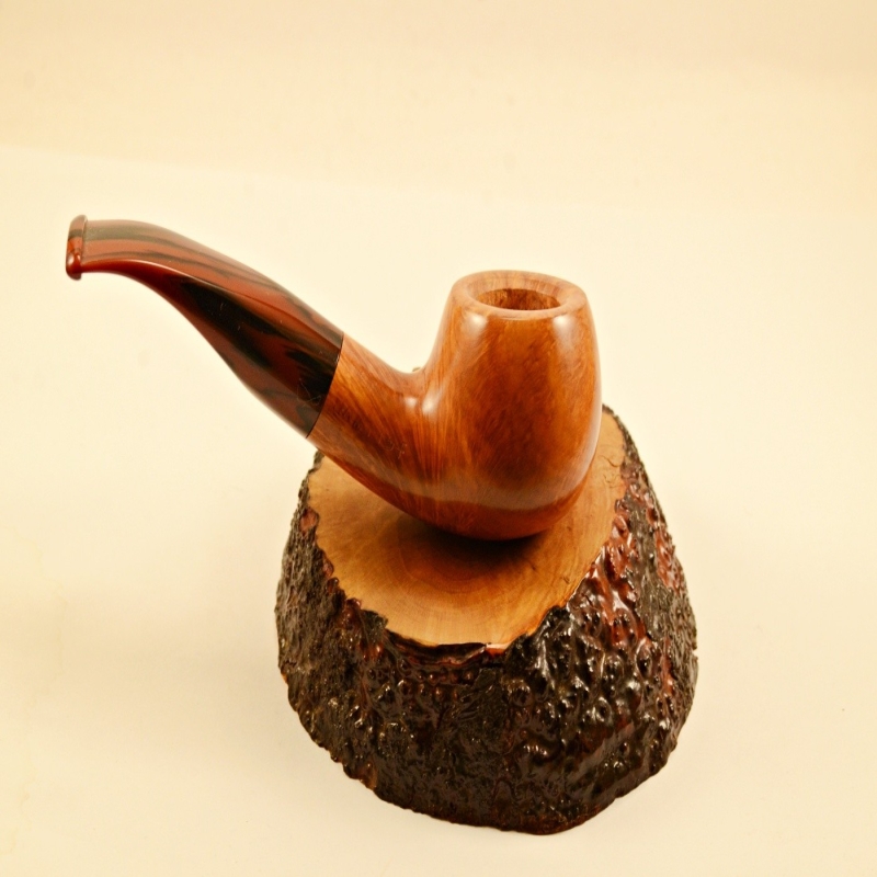 Apple Semi Bent 9mm Filter Smoking Pipe Greek Briar Alexander