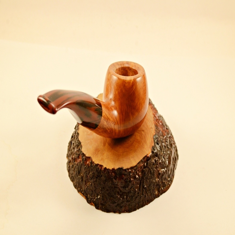 Apple Semi Bent 9mm Filter Smoking Pipe Greek Briar Alexander
