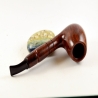 Hygrocool Smoking Pipe Greek Briar 9mm Filter Brandy Model 616C