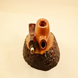 Apple Semi Bent 9mm Filter Smoking Pipe Greek Briar Alexander