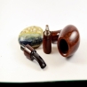 Hygrocool Smoking Pipe Greek Briar 9mm Filter Brandy Model 616C