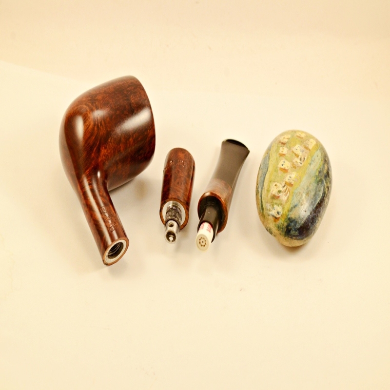 Hygrocool Smoking Pipe Greek Briar 9mm Filter Model 635D