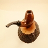 Brandy Semi Bent Smoking Pipe Greek Briar No Filter Alexander Model 119D
