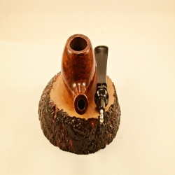 Brandy Semi Bent Smoking Pipe Greek Briar No Filter Alexander Model 119D