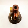 Squat Semi Bent Smoking Pipe Greek Briar No Filter Alexander