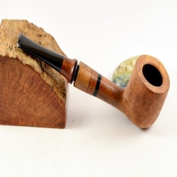 Hygrocool Pot Smoking Pipe Greek Briar 9mm Filter Model 928B