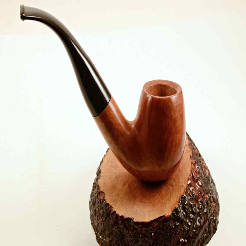 Bent Billiard Greek Briar Smoking Pipe 9mm Filter Alexander