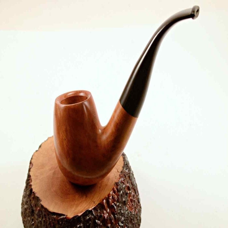 Bent Billiard Greek Briar Smoking Pipe 9mm Filter Alexander