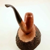 Bent Billiard Greek Briar Smoking Pipe 9mm Filter Alexander