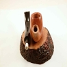 Bent Billiard Greek Briar Smoking Pipe 9mm Filter Alexander